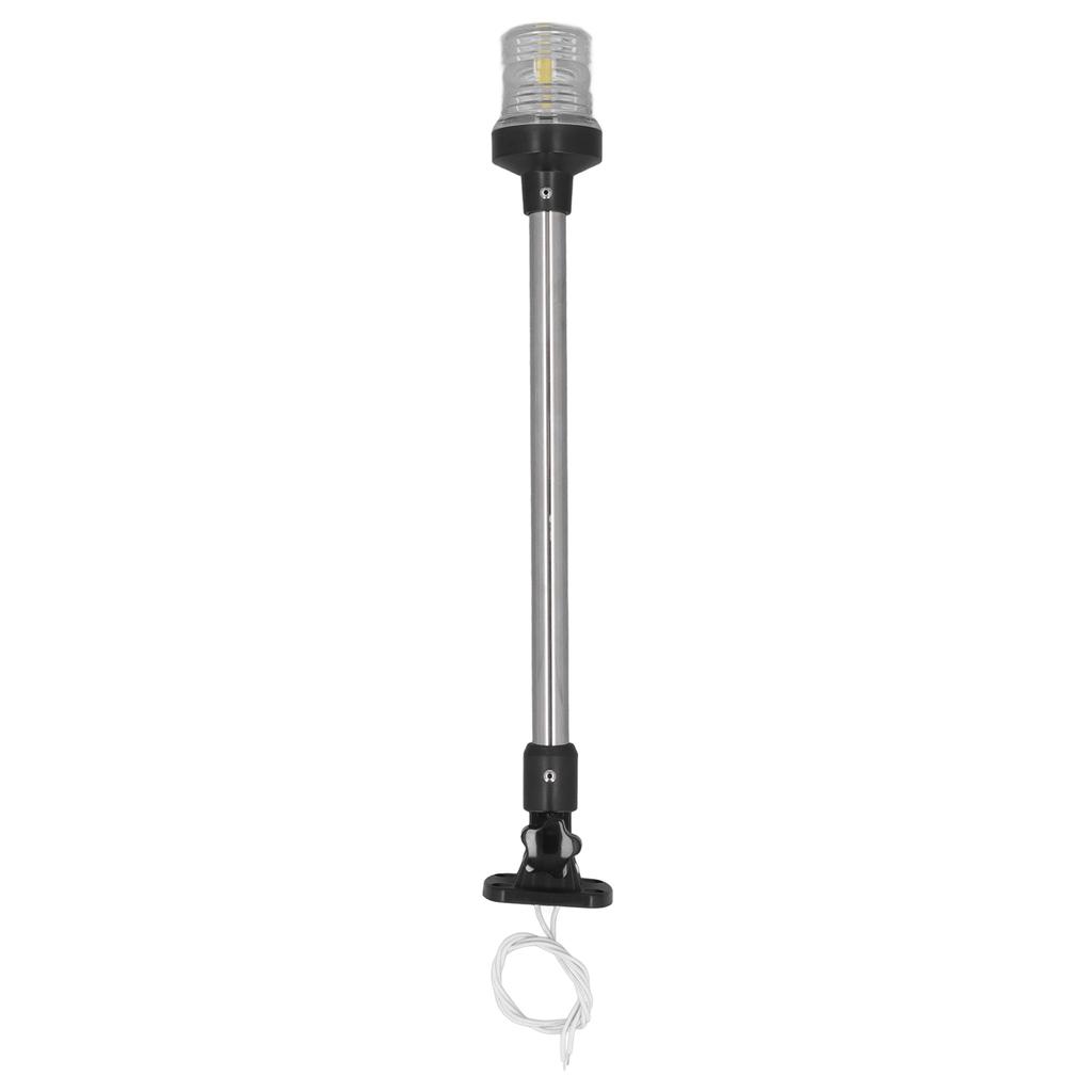 LED Anchor Navigation Light 18 Inch Marine All Round Boat Stern White Light 12 Or 24V 3W with 2