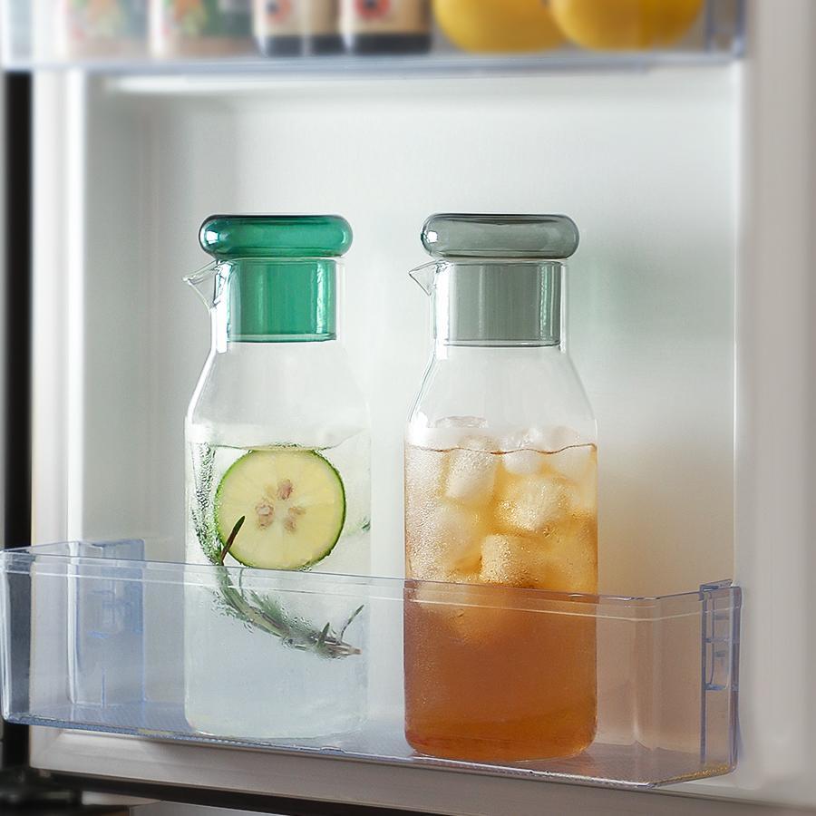 Minimalist Glass Water Bottle with Lid Home Use High Temperature Resistance Kitchen Drink Items Lemon Cold Water Kettle Jug Gift