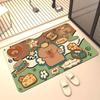 Kieselgur-Schlamm saugfähige rutschfeste Matte Schlafzimmer Badezimmer Hauseingang Fußmatte Teppich