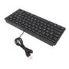 78 Keys Language Ultra Thin Keyboard Plug and Play Splash Proof USB Wired Compact Keyboard for English Bilingual Users