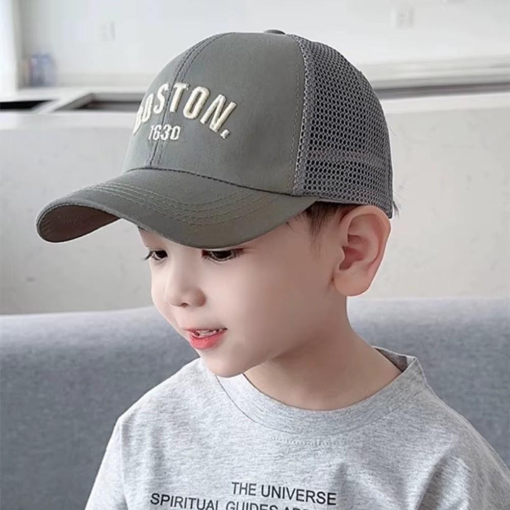 Letter Embroidery Peaked Hat Breathable Mesh Sun Hats Casual Baby Baseball Cap  Summer