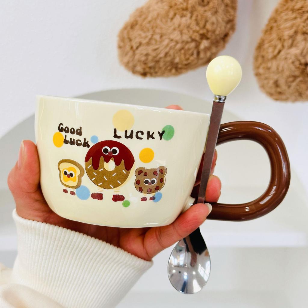 Souvenir Gifts Pastoral Style Single Cup Sunflower Ceramic Cup Household Set Mug Tulip Cup