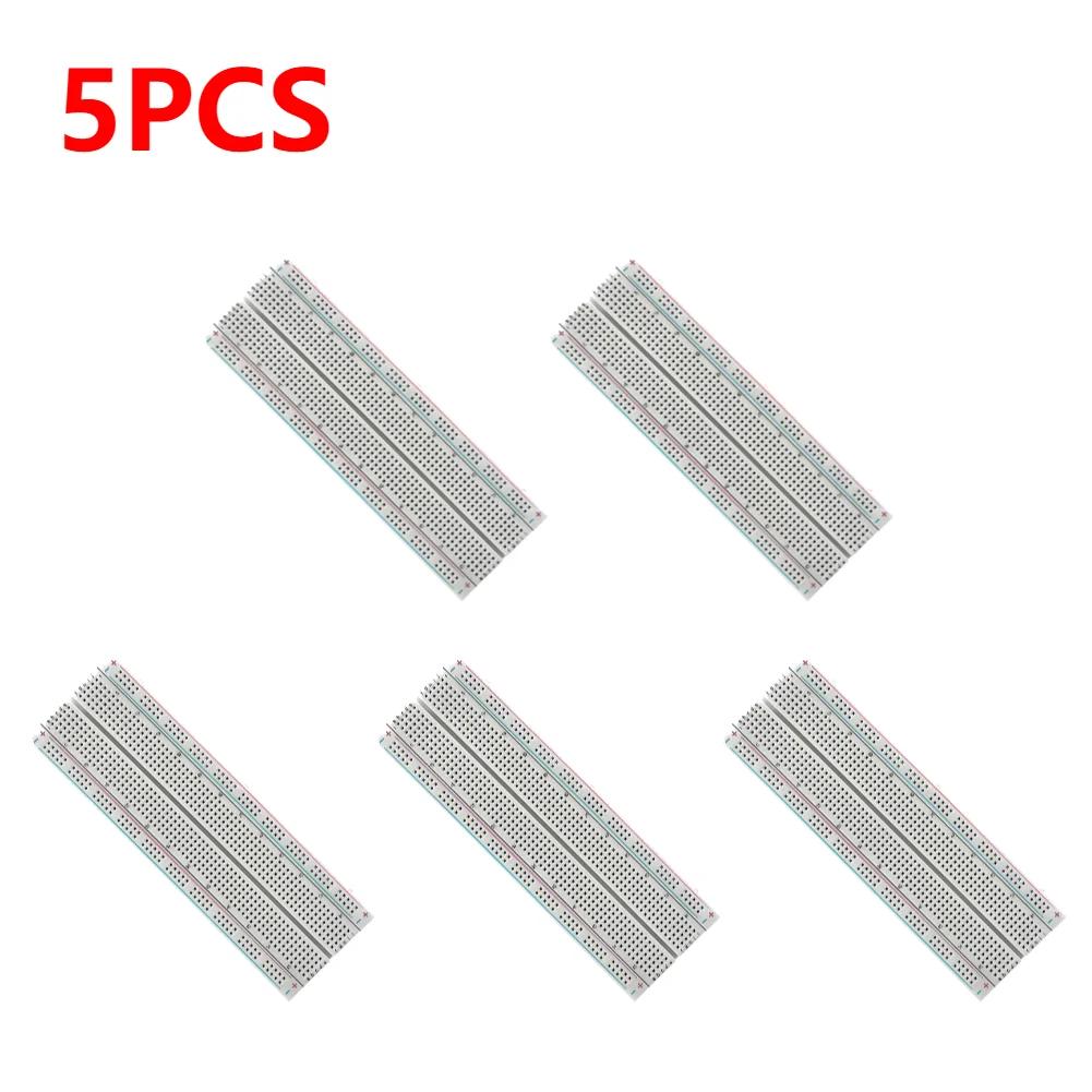 Breadboard 830 Point Circuit Boards Solderless Universal Experiment Boards Spliceable for Circuit Assembly and Commissioning