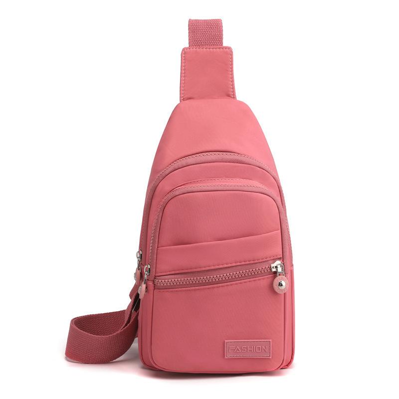 Chest Bag Women's Fashionable Small Backpack Large Capacity Versatile Shoulder Bag Portable Travel Chest Crossbody Bag Multi-layer Printed Armpit Bag