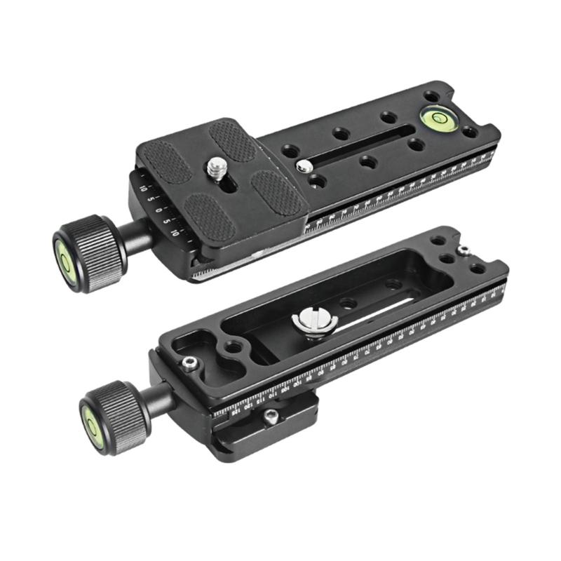 NNR150/NNR150S Camera Clamp Lens Quick Release Long Plate Clamp Mount Clip with Built-in High Contrast Bubble Level
