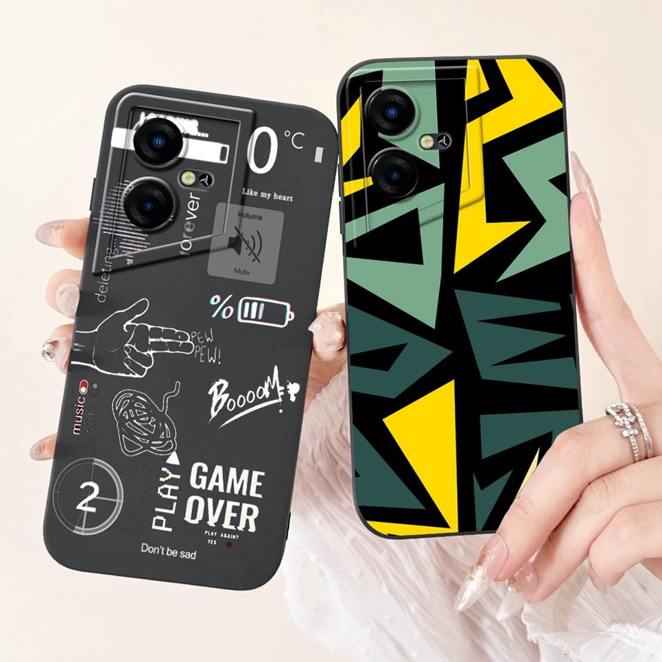 For Tecno Pova Neo 3 Case Pova Neo3 LH6n Back Cover Mood Night Avocado Luxury Gothic Pattern Soft Silicone Coque Housing Fundas
