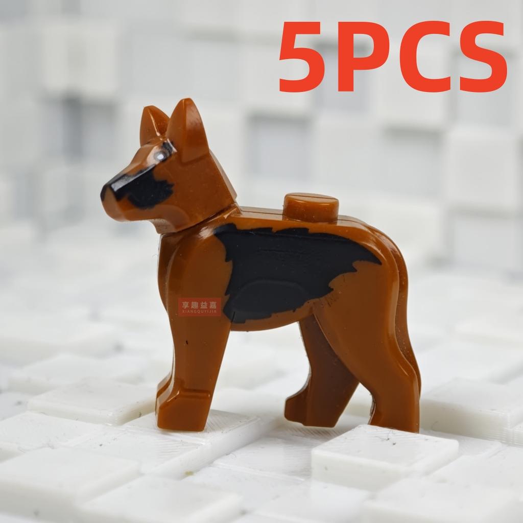 MOC City Animal Building Block Figures Eagle Owl Panda Parrot Seagull Penguin Zoo Fram Horse Pig Accessories Bricks Toy Gift