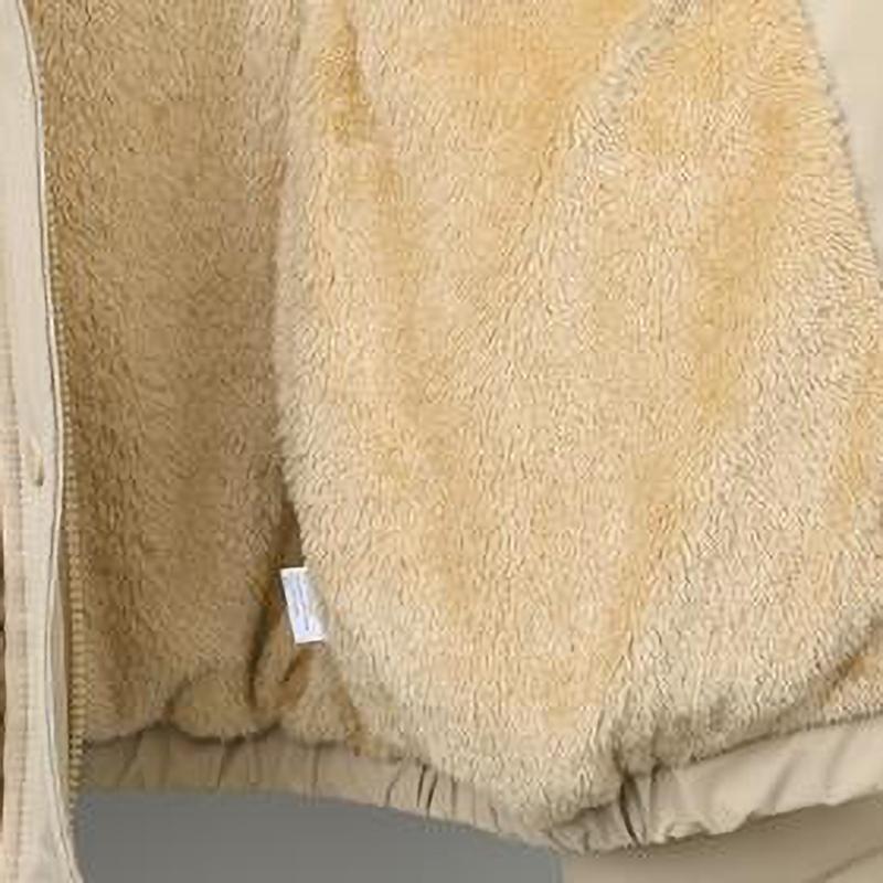 Winter Short Parkas Women's Padded Clothes Add Velvet Thicken Outerwear Fur Collar Removable Hooded Coats Warm Jackets