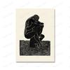 Sexy Body Women and Men Painting Nude Couples On Water Canvas Wall Art Poster Printing Picture Living Room
