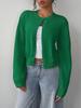 Women's Long Sleeve Knit Cardigan Sweater - Soft, Slimming, and Loose Fit for Autumn/Winter 2025