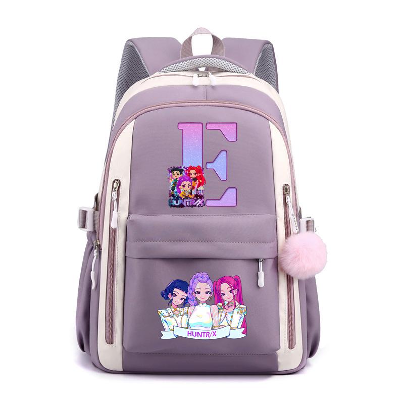 Korean Version Of Small Fresh Animation Cartoon Letter Printing Backpack College Style Male And Female Versatile Student Schoolbag