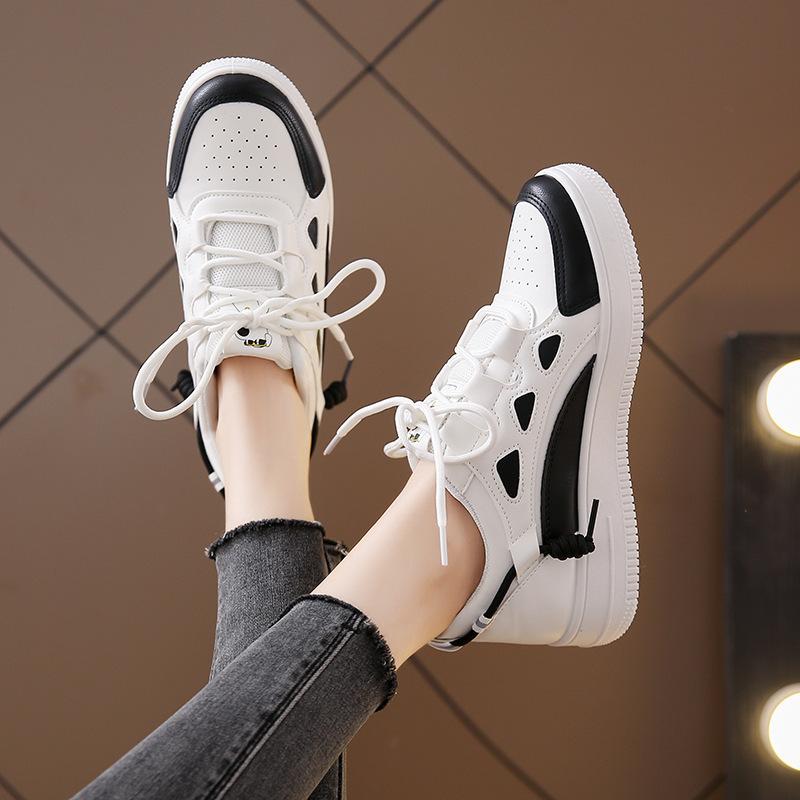Muffin Platform Casual Sports Style Little White Shoes Women's Summer 2024 New Fashion Versatile Student Running Board Shoes