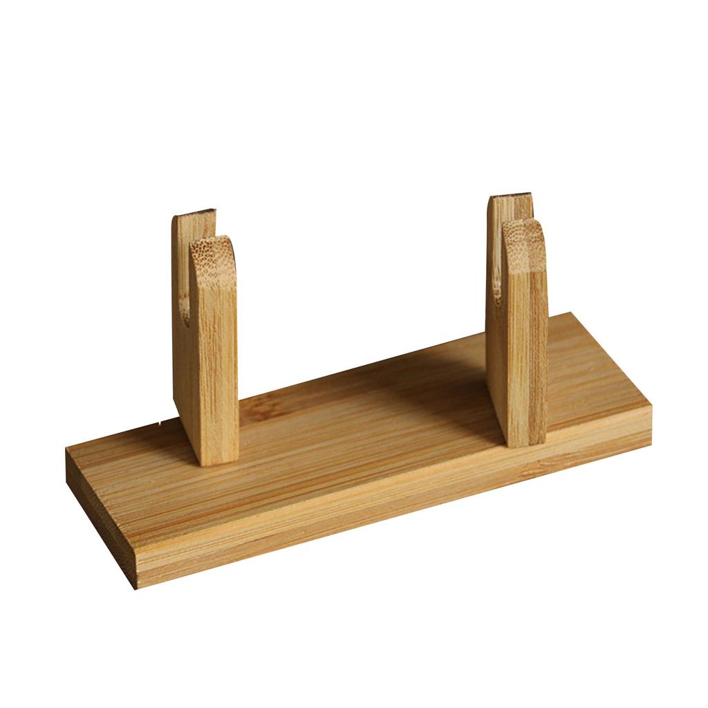 Traditional Chinese Style Bamboo Fan Stand for Desktop Decoration Fan Frame Base Holder Bracket Display Tool Accessories