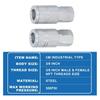 4PCS 3/8 Inch NPT Threads Industrial Air Coupler and Plug Kit 3/8" FNPT (Female NPT) Steel Quick Connect Fittings Set 300 PSI