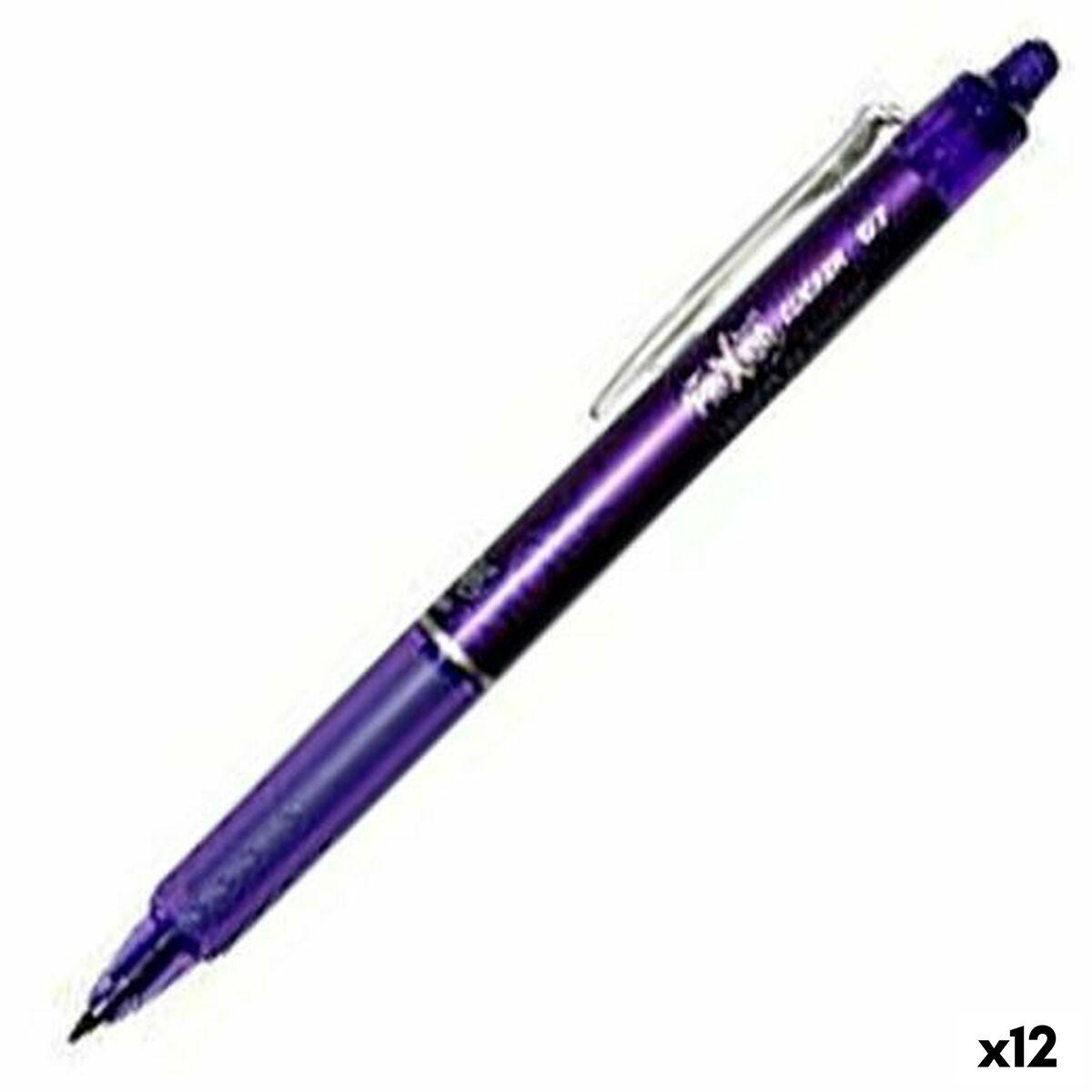 

Карандаш Pilot Frixion Clicker со стираемыми чернилами, фиолетовый, 0,4 мм, 12 шт.