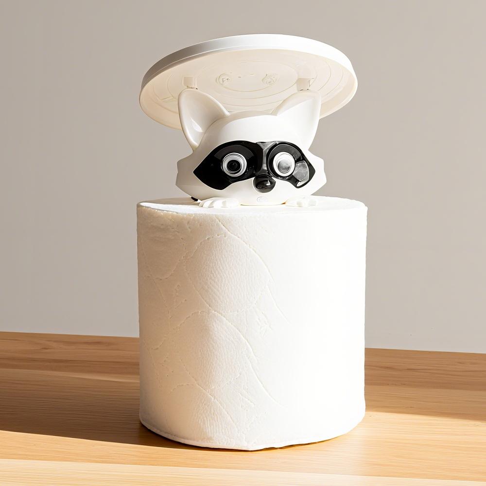 1/3pcs Cute Raccoon Animal Shaped Toilet Paper Holder Funny Toilet Paper Holder Standing Bathroom Paper Holder for Decoration