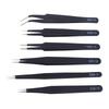 6Pcs Anti-static ESD Tweezers Maintenance Tool Industrial Precision Curved Straight Tweezers Repair Tools Set