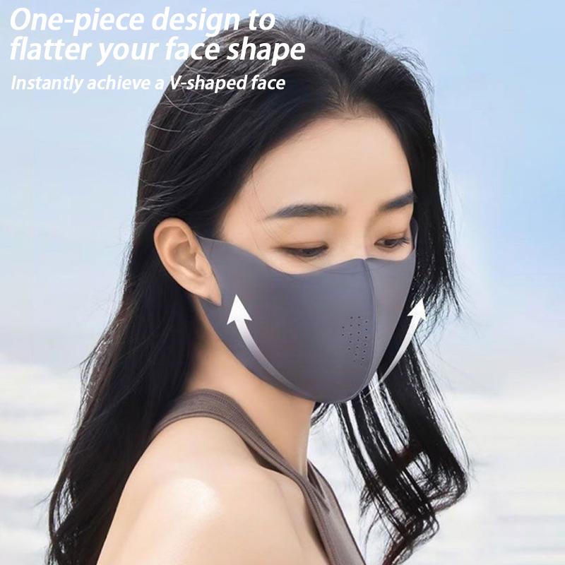 Uv Protection Breathable Face Mask 3D Seamless Full Face Outdoor  Lightweight Sun Block Flex Fit