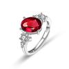Women's Sapphire Ring With Colorful Ruby And Emerald Adjustable Band Fashion Jewelry Accessory For Her