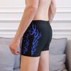 Men Swimming Trunks Quick Dry Soft Elasic Mid Waist Thin Plus Size Soft Breathable Slim Fit Printed Hot Spring Bathing Shorts Summer Beach Shorts