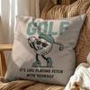 Fashion Golf MALBON Square Double-Sided Printed Pillow Case Sofa Cushion Cover Bedroom Bedside Decor