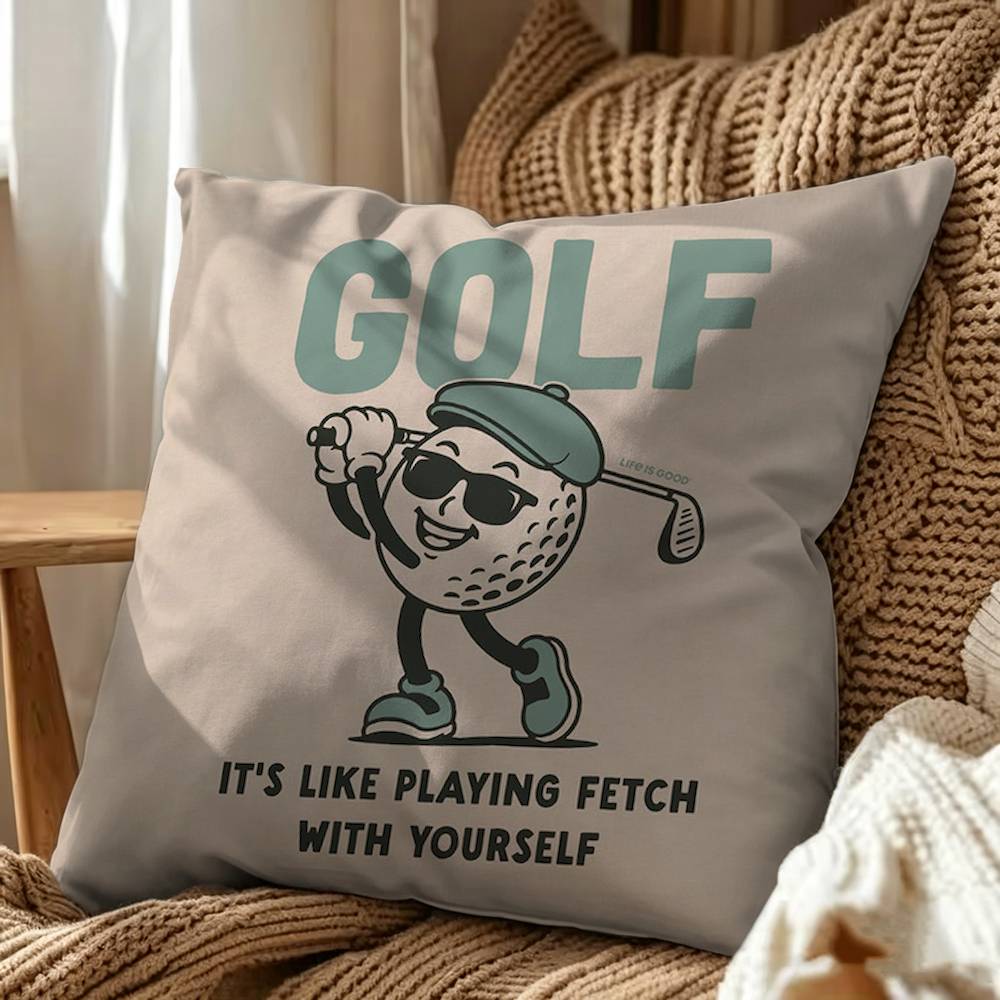 Fashion Golf MALBON Square Double-Sided Printed Pillow Case Sofa Cushion Cover Bedroom Bedside Decor