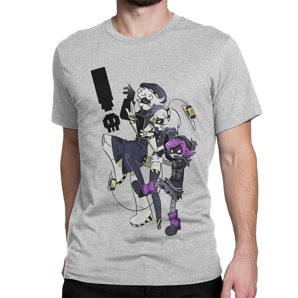 Anime T Shirts Men Women Pure Cotton Casual T-Shirt Round Neck N and Uzi Doorman Tees Short Sleeve Clothes Summer