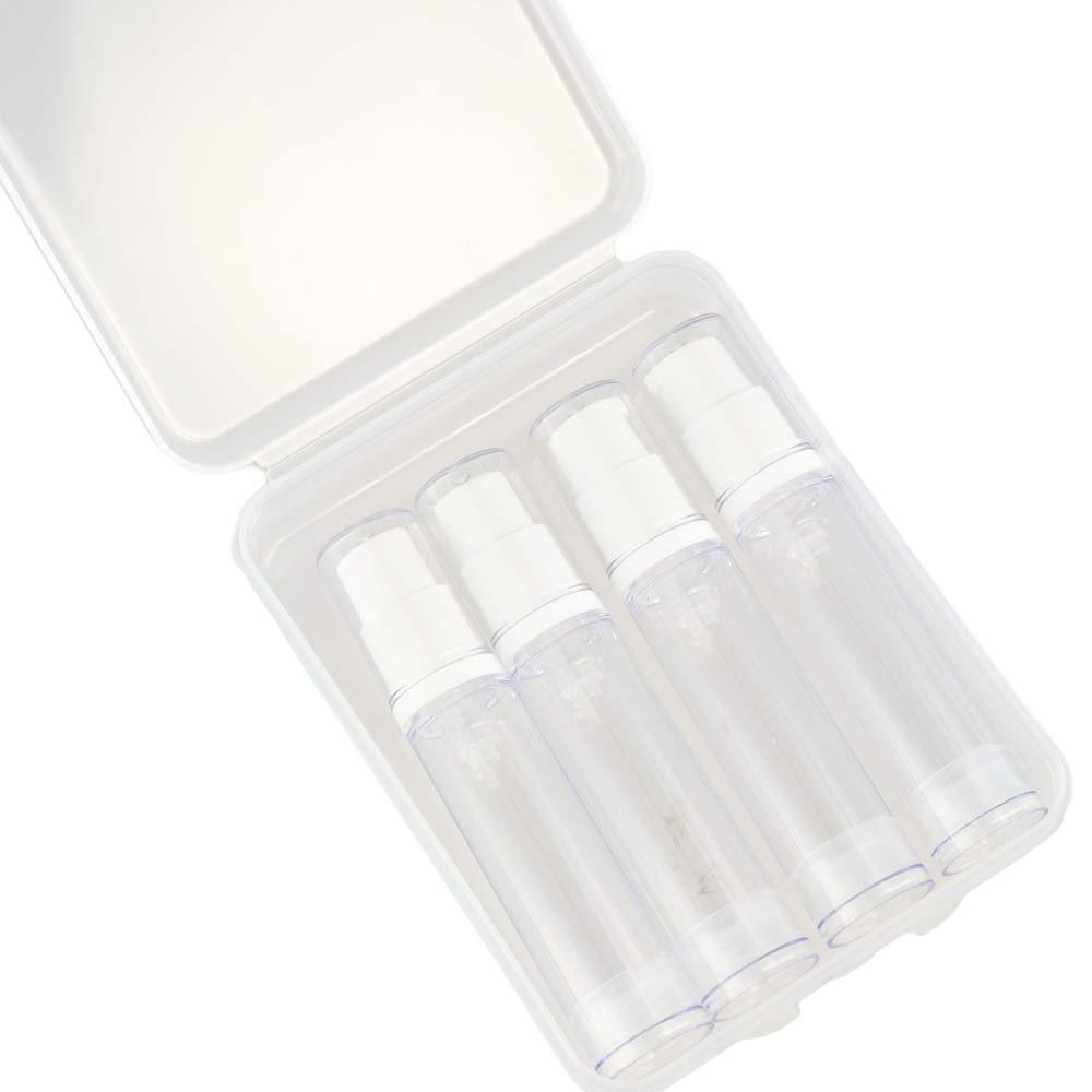 3/4Pcs Refillable Travel Refillable Bottle Set 5ml/10ml/15ml Clear Lotion Pump Bottles Labels Empty Cosmetic Container Travel