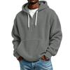 Men's Casual Hooded Sweatshirt Long Sleeve Lined Pullover for Everyday Wear
