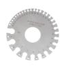 652F Stainless Steel 0-36 Round AWG SWG Wire Gauge Thickness Measuring Sheet Diameter Metal Machinist Measurement Plate Ruler