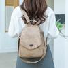 Women's Large Capacity Backpack Soft Leather Multi-Purpose Shoulder Bag
