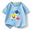 2024 Baby Shark Pure Cotton Short-Sleeve T-Shirt for Kids – Boys' and Girls' Summer Wear