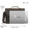 Genuine Leather Retro Men's Business Briefcase Crazy Horse Large Capacity Lock Anti-theft Computer Bag Handbag Men
