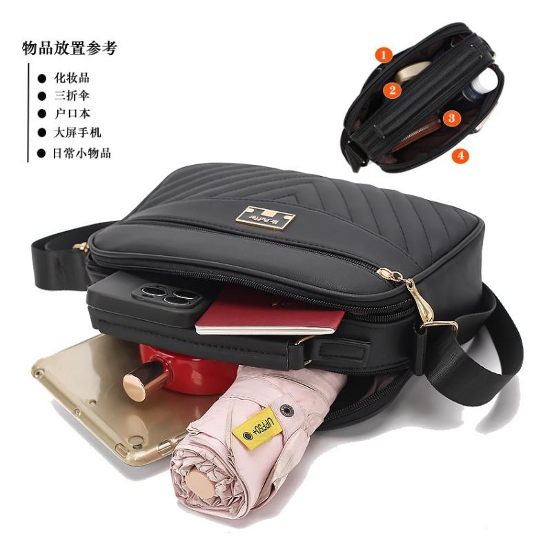 Hot Sale Retro Popular Women's Bag Fashion Mobile Phone Key Crossbody Bag Premium Large Capacity Soft Leather Single