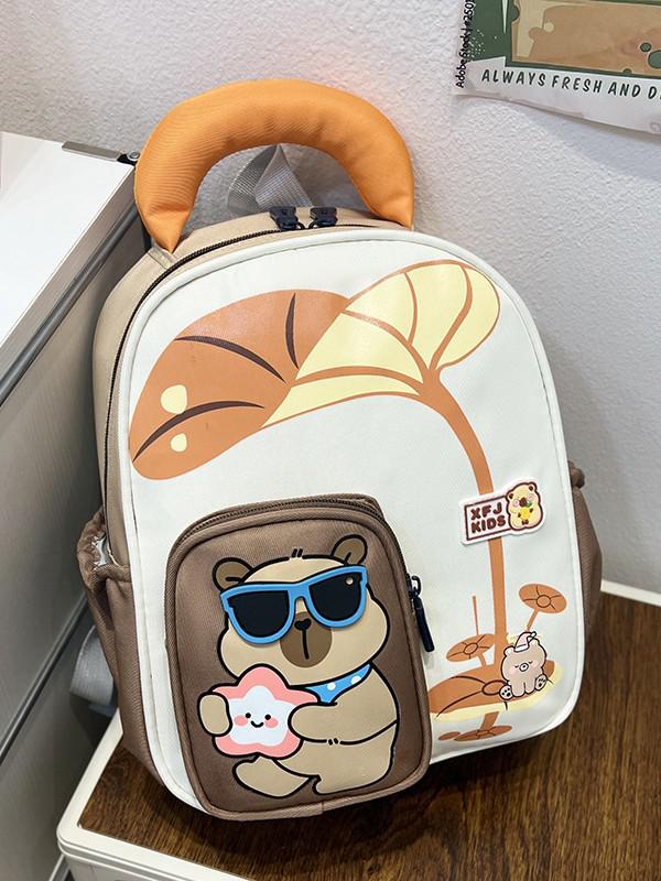 Lightweight Cute Cartoon Animal Backpack for Boys & Girls Aged 3-6 with Spine Support and Weight Reduction
