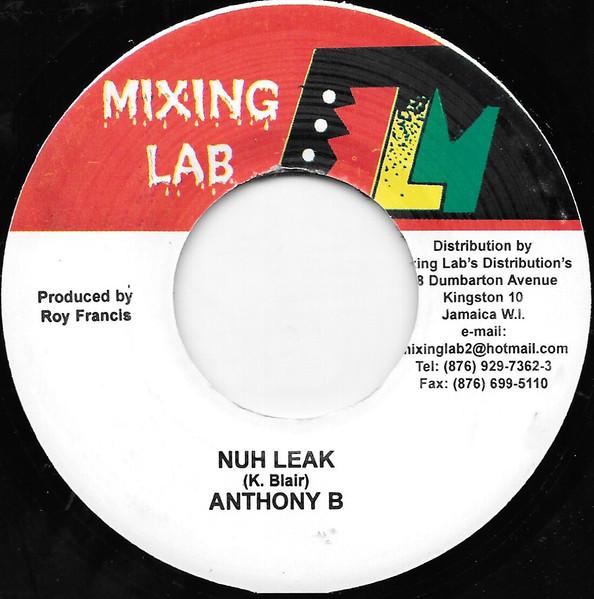 

7inch Record ANTHONY B - Nuh Leak NONE Mixing Lab 2004 Jamaica Reggae, Ska & Dub Used