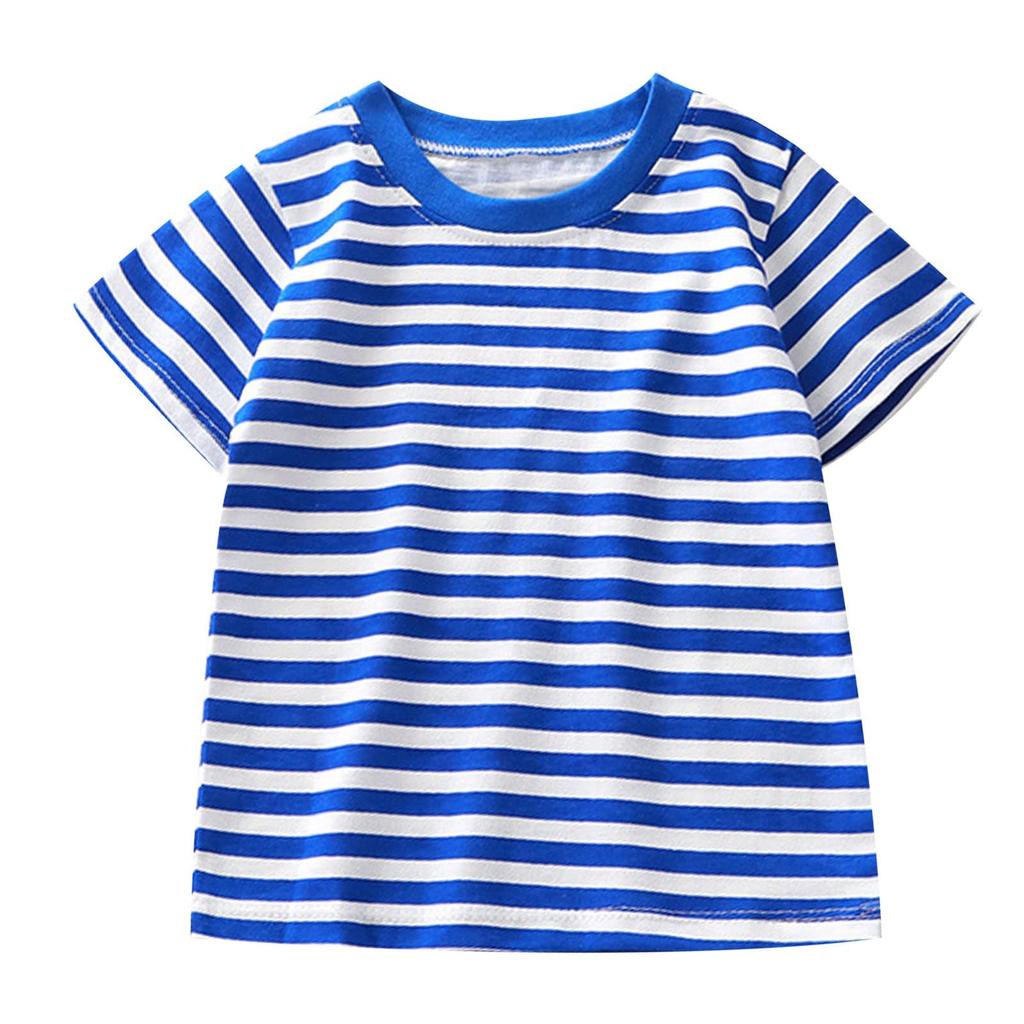 Children's Casual Short-sleeved Printed Round Neck Fashionable T-shirt Top