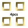 4pcs 15X15cm Switch Sticker Home Decor Wall Stickers Decor Living Room Mirror Style Photo Frame For Home Wall Decoration