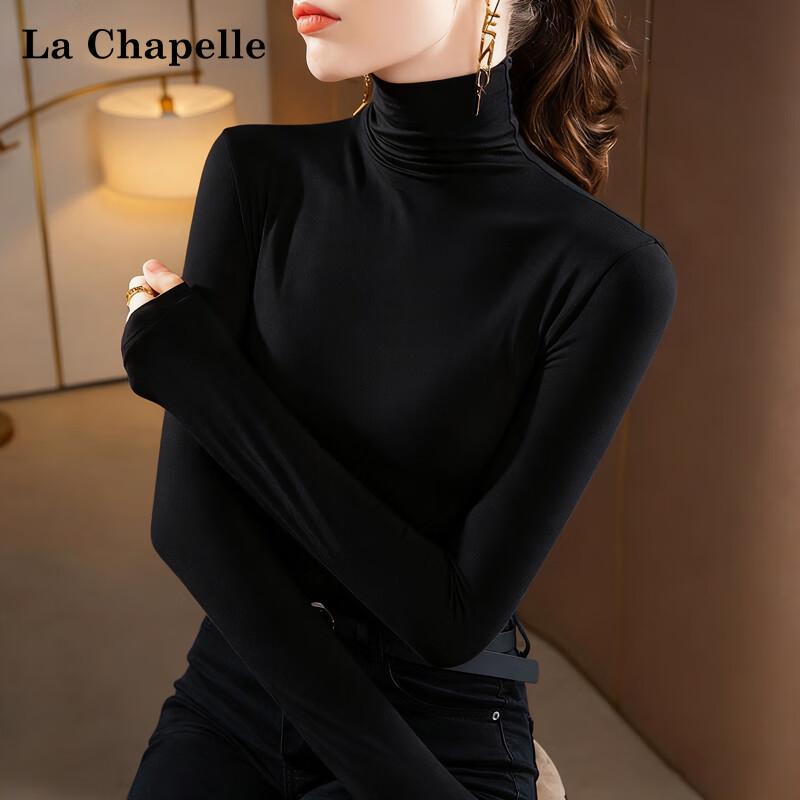 La Chapelle Women s Slim-Fit Turtleneck Long Sleeve Base Layer Top XL