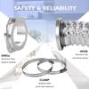 Strong Magnet Magnetic Dryer Vent Coupling Flexible Dryer Vent Connector  Ventilation Duct