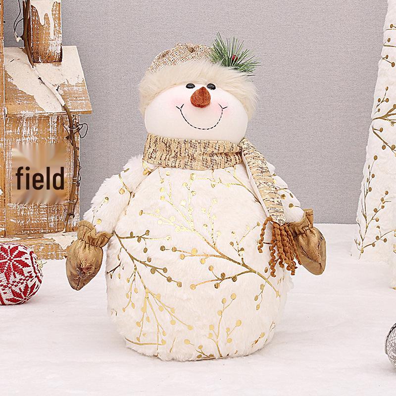 

Плюшевий Сніговик у Гостроверхому Капелюсі - Різдвяний Подарунок та Прикраса