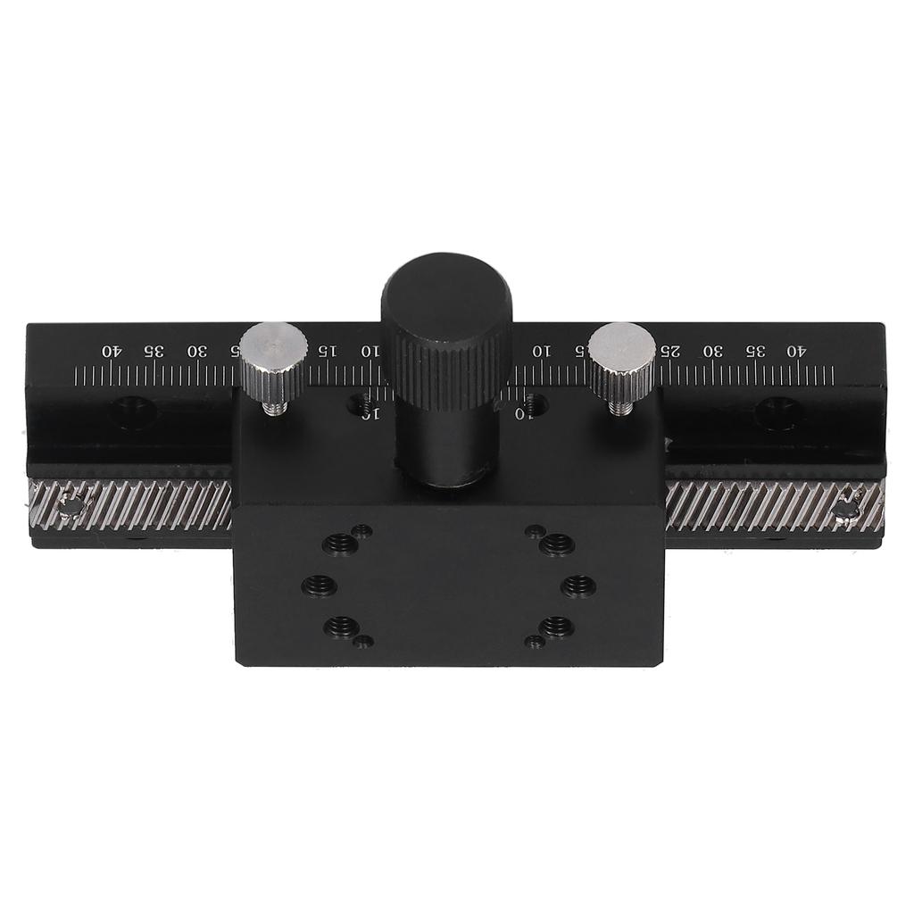 X Axis Dovetail Manual Trimming Platform Aluminum Alloy Gear Linear Slide Stage HC30‑A100
