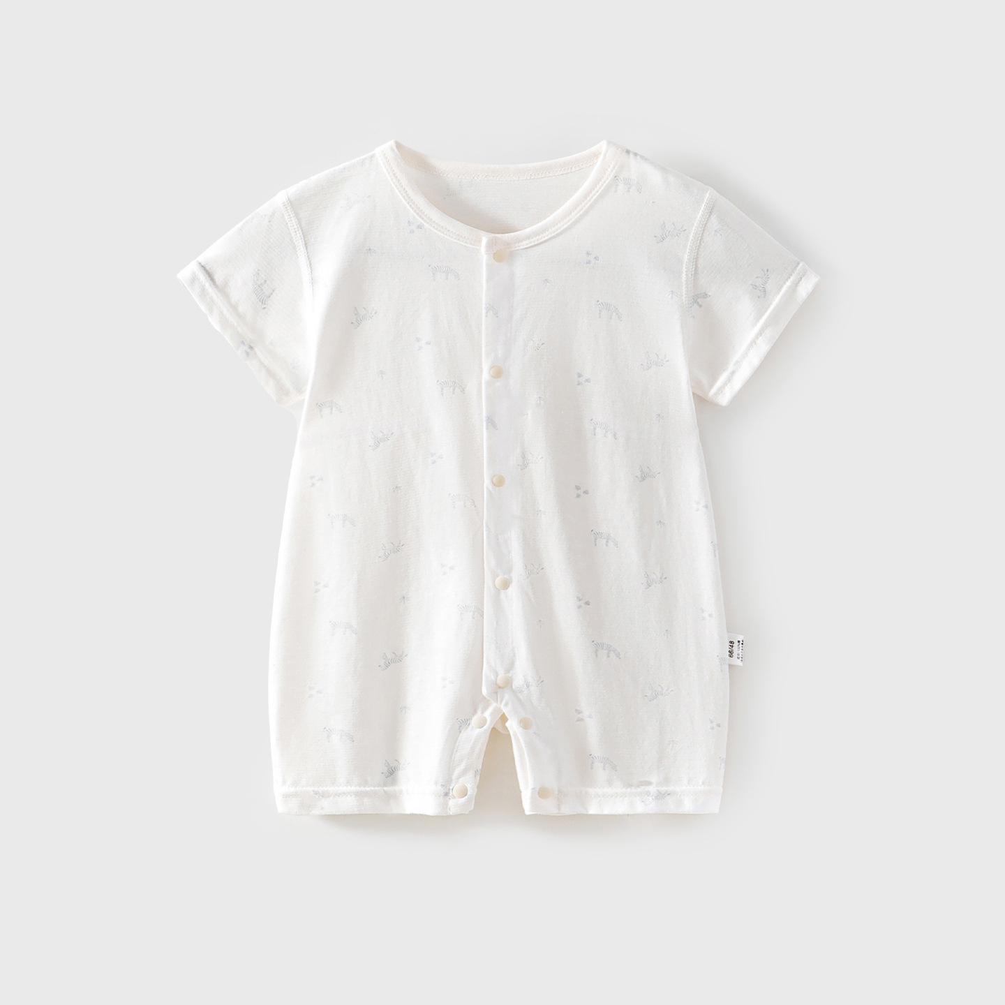 Newborn Summer Short Sleeve Cotton Jumpsuit Romper Pajamas 90cm
