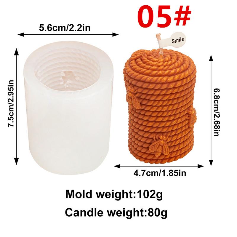 

Honeycomb Bee Silicone Candle Mold DIY House Flower Bee Honeycomb Styles Candle Gypsum Soap Mould Home Decorative Gifts