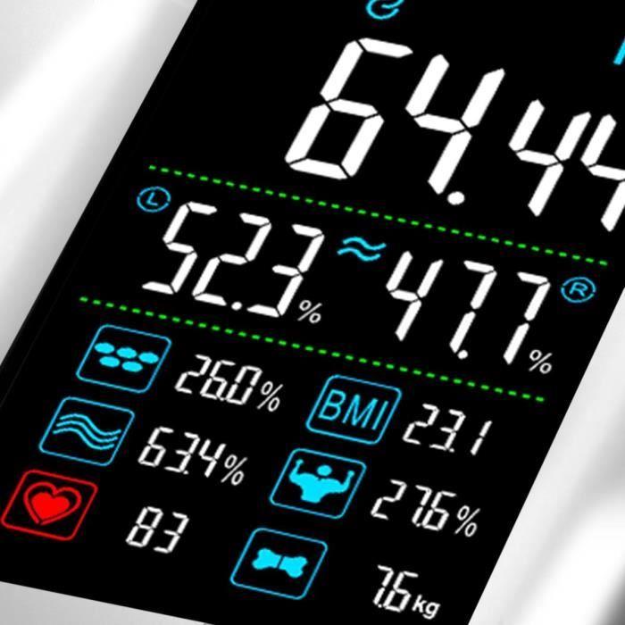 LITTLE BALANCE Smarte Körperanalysewaage, Weiß, 180 kg / 100 g