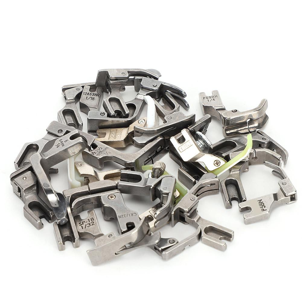 25dílná sada přítlačných patek pro šicí stroje, průmyslové, různé specifikace, příslušenství