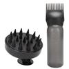 2 Stück Shampoo-Bürstenkopf Kopfhautmassagekamm Haarfärbe-Farböl-Applikatorflasche mit Bürste Friseursalon Haarstyling-Werkzeuge