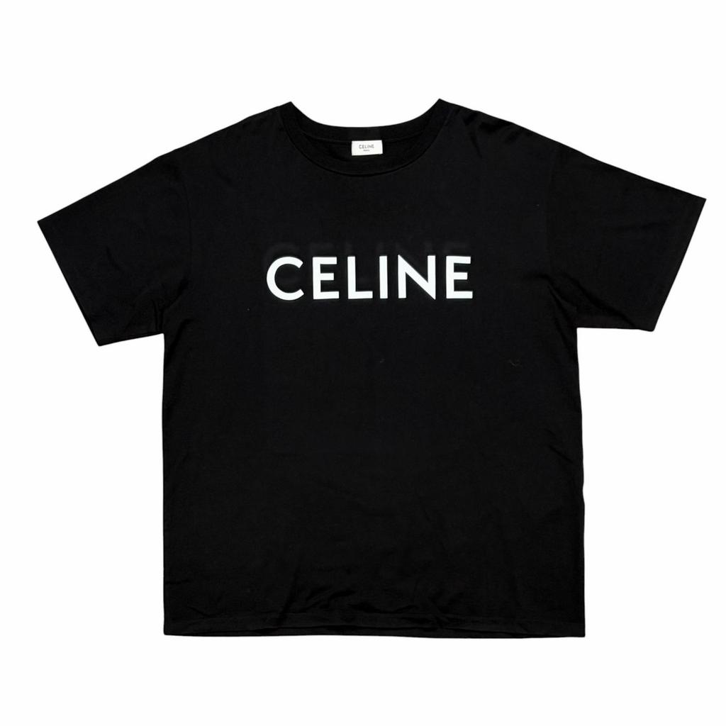 CELINE Loose T-Shirt Black Men's Size S Model 2X681671Q