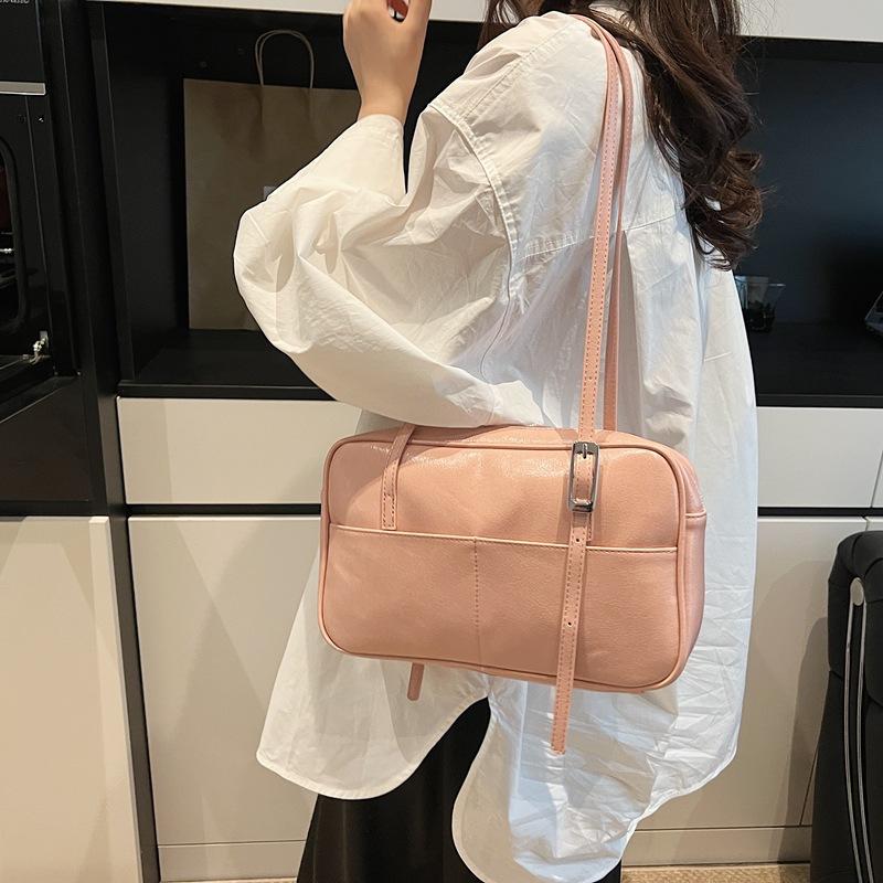 

Сумка под мышкой для通勤, женская новая высококлассная сумочка, повседневная плечевая сумка большой вместимости розовый