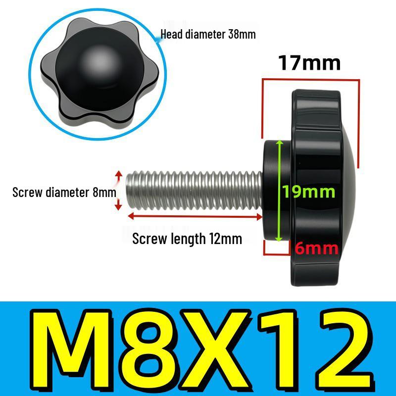 Adjustable Plum Blossom Plastic Head Star Handle Screw Bolt